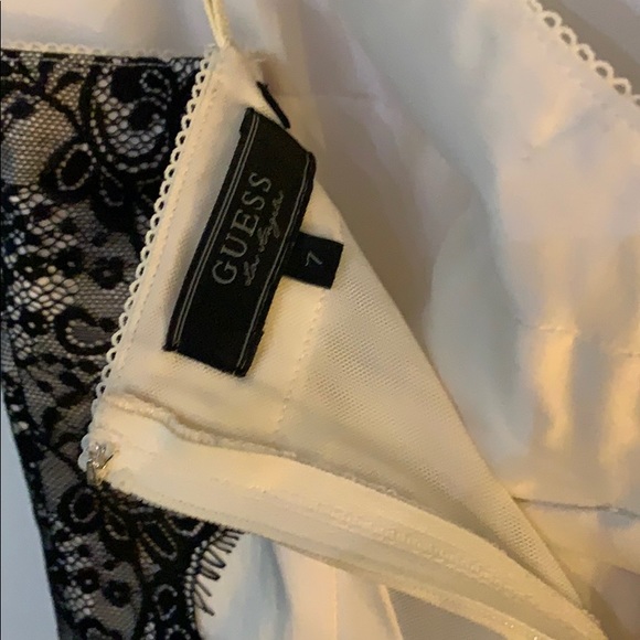 Guess Lacy White Evening Dress - Picture 4 of 8